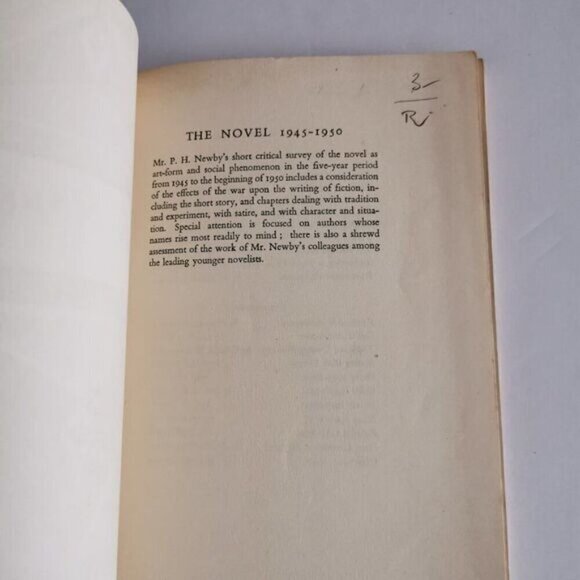 1951 The Novel 1940-1950 PH Newby Publ. British Council Literary Study Post-War - Picture 4 of 8